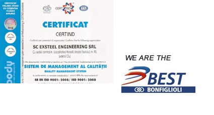 Exsteel Engineering - Certificari